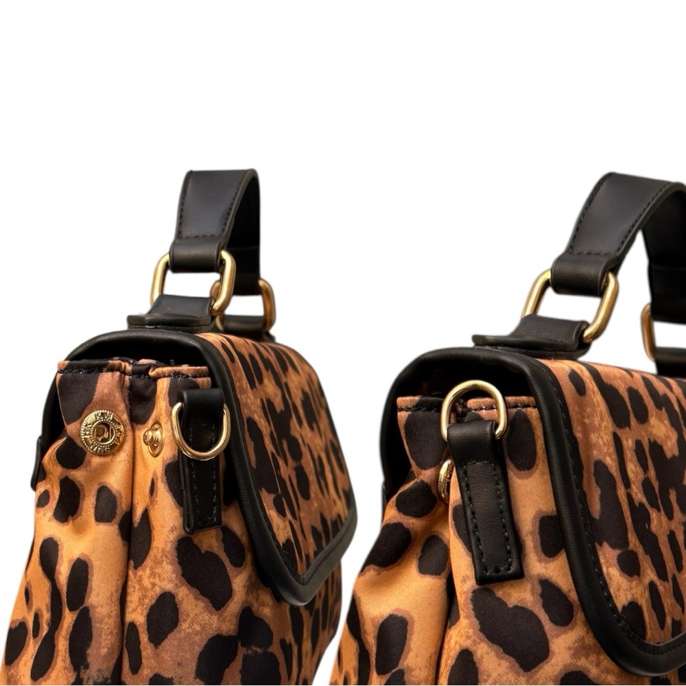 NWOT ‘Ahdorned’ New York Boutique Leopard Top Handle Satchel Handbag - Picture 3 of 10